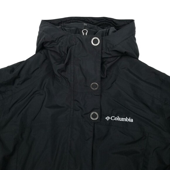 Columbia OmniTech Waterproof Hoodie Windbreaker Snow Jacket Small Black Gorpcore - Picture 4 of 8